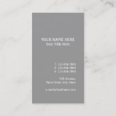 Weiße Niederlassungen Visitenkarte (Rückseite)