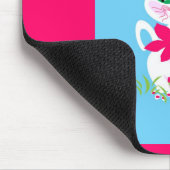Weiße niedliche der Kitty-Katze der Kinder Mousepad (Ecke)