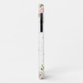 Weiße Niedliche Elefant Rosa Blütenblüte Case-Mate iPhone Hülle (Hinten/Links)