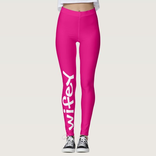 Weiße, Niedliche Girl Chic Leggings (Vorderseite)