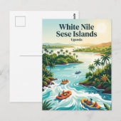 Weiße Nil Sese-Inseln Uganda Postkarte (Vorne/Hinten)
