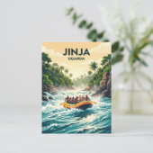 Weiße Nil-Stromschnellen, Jinja Uganda Postkarte (Stehend Vorderseite)