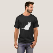 Weiße Ninja… Katze? T-Shirt (Vorne ganz)