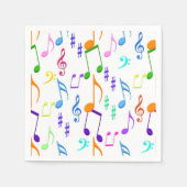 weiße Noten Serviette (Vorderseite)