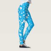 Weiße Noten zu blauen Leggings (Rechts)