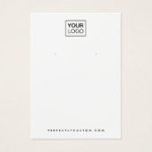 Weiße oder farbige Logo-QR-Ohrring-Grafikkarte (Vorderseite)