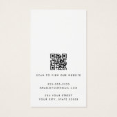 Weiße oder farbige Logo-QR-Ohrring-Grafikkarte (Rückseite)