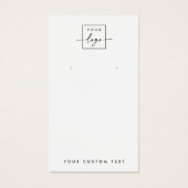 Weiße oder farbige Logo-QR-Ohrring-Grafikkarte (Vorderseite)