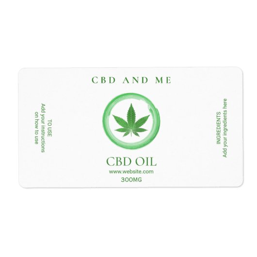 Weiße Ölmarken der CBD (Vorne)