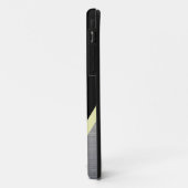 Weiße Ölplattform-Silhouette auf Schwarzem und Case-Mate iPhone Hülle (Hinten/Links)