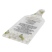 Weiße Oma's Cookie Recipe Bauernhof Schneidebrett (Ecke)