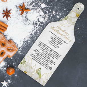 Weiße Oma's Cookie Recipe Bauernhof Schneidebrett