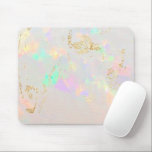 weiße Opal-Mauspad Mousepad<br><div class="desc">Opal-Stein-Hintergrundmaus</div>