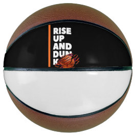 Weiße Orange fett aufsteigen und Dunk Basketball