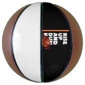 Weiße Orange fett aufsteigen und Dunk Basketball (Vertikal)