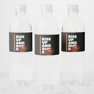 Weiße Orange fett aufsteigen und Wasserflasche abt Wasserflaschenetikett