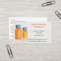 Weiße Orangefarbene Flaschen RX Pharmacy Pillen