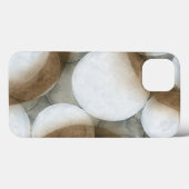 Weiße Orbs und braune Kreise Case-Mate iPhone Hülle (Rückseite (Horizontal))