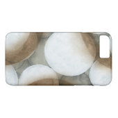 Weiße Orbs und braune Kreise Case-Mate iPhone Hülle (Rückseite (Horizontal))