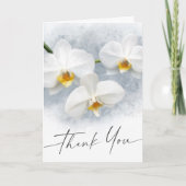 Weiße orchid Phalaenopsis elegantes Skript vielen Karte (Vorderseite)