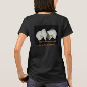 Weiße orchide, tropische weiße Blume T-Shirt (Rückseite)