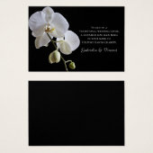 Weiße Orchidee auf der Gastgeschenk Hochzeit der S (Vorne & Hinten)