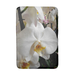 Weiße Orchidee Badematte