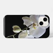 Weiße Orchidee-Blume iPhone Hülle (Rückseite (Horizontal))