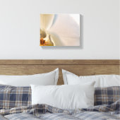 Weiße Orchidee-Blume Nah Leinwanddruck (Insitu (Schlafzimmer))