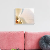 Weiße Orchidee-Blume Nah Leinwanddruck (Insitu (Wohnzimmer))