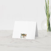 Weiße Orchidee danken Ihnen Karten (Rückseite)