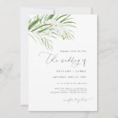 Weiße Orchidee | Die Hochzeit der Einladung (Vorderseite)