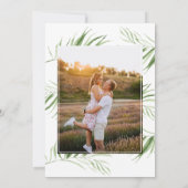 Weiße Orchidee |Elegantes tropisches Brautparty-Fo Einladung (Rückseite)