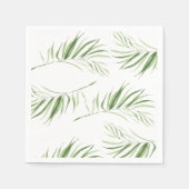 Weiße Orchidee | Elegantes tropisches Brautparty Serviette (Vorderseite)