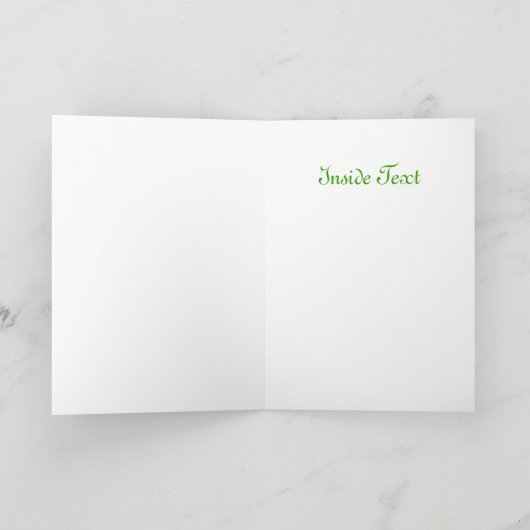 Weiße Orchidee Feiertagskarte (Innenseite)