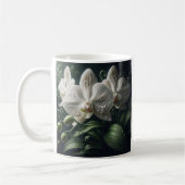 Weiße Orchidee Kaffeetasse (Links)