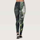 Weiße Orchidee Leggings (Rückseite)