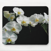 Weiße Orchidee Mousepad (Vorne)
