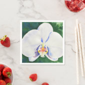Weiße Orchidee Serviette (Beispiel)