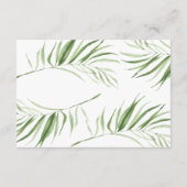 Weiße Orchidee | UAWG einer Hochzeitkarte Begleitkarte (Rückseite)