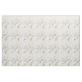 Weiße Orchideen auf einer hellen Creme Stoff (Yard (91,4 cm))