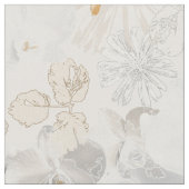 Weiße Orchideen auf einer hellen Creme Stoff (Nahaufnahme)