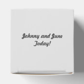 Weiße Orchideen auf Personalisierten Anstreichen Geschenkschachtel (Oben)