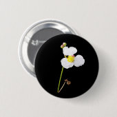 Weiße Orchideen-Geschenke und Kleid Button (Vorne & Hinten)