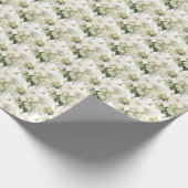 Weiße Orchideen Geschenkpapier (Ecke)