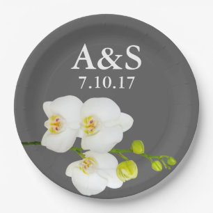 Weiße Orchideen Hochzeitskuppel - Ursprünge & Datu Pappteller