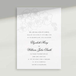 Weiße Orchideen-Imitate besticht durch formale Ele Einladung