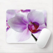 Weiße Orchideen Mousepad (Mit Mouse)