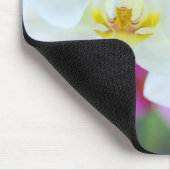 Weiße Orchideen Mousepad (Ecke)