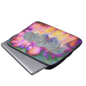 Weiße Orchideen - Quelle Laptopschutzhülle (Vorne Knopf)